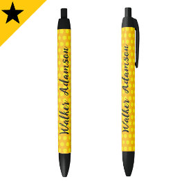 Chic Gold Monogram Script Naam, betaalbare luxe Zwarte Inkt Pen