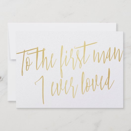 Chic Gold "naar het eerste man waar ik ooit van hi Kaart (Voorkant)
