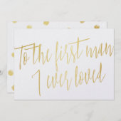 Chic Gold "naar het eerste man waar ik ooit van hi Kaart (Voorkant / Achterkant)