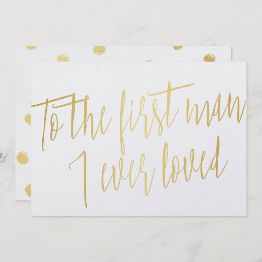 Chic Gold "naar het eerste man waar ik ooit van hi Kaart (Voorkant / Achterkant)