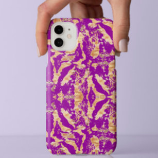 Chic Gold op paarse, stijlvolle, esthetische, stij Case-Mate iPhone Case