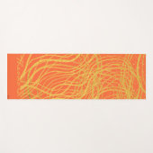 Chic Gold Oranje Abstract Yogamat (Voorkant (horizontaal))