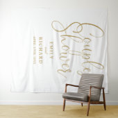 Chic Gold Paren Trouwdouche Foto Achtergrond Wandkleed (In Situ (horizontaal))