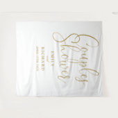 Chic Gold Paren Trouwdouche Foto Achtergrond Wandkleed (Voorkant (horizontaal))