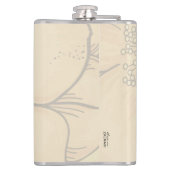 Chic Gold Pink Floral Heupfles (Achterkant)