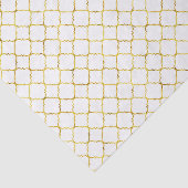 Chic Gold Quatrefoil Tissuepapier (Detail)