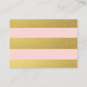 CHIC GOLD | ROZE BRUILOFT PLAATS KAARTEN PLAATSKAARTJE (Achterkant)