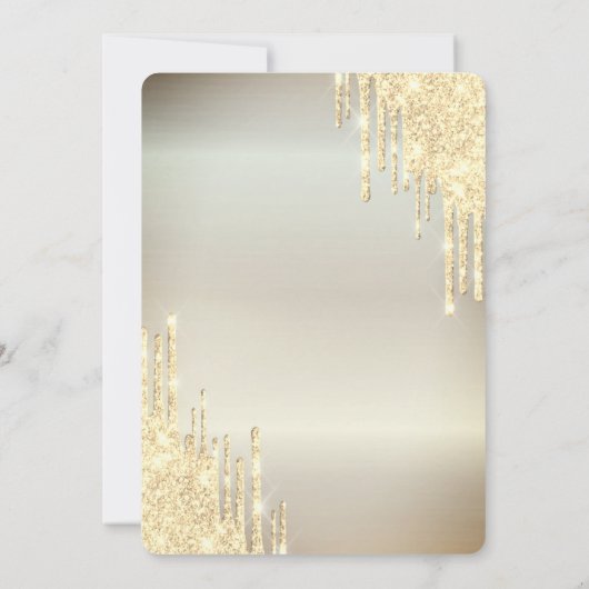 Chic Gold-schijven - 18e uitnodiging (Achterkant)