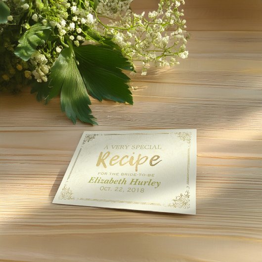 Chic Gold Script Floral Lijst Vrijgezellenfeest Re Uitnodiging Briefkaart
