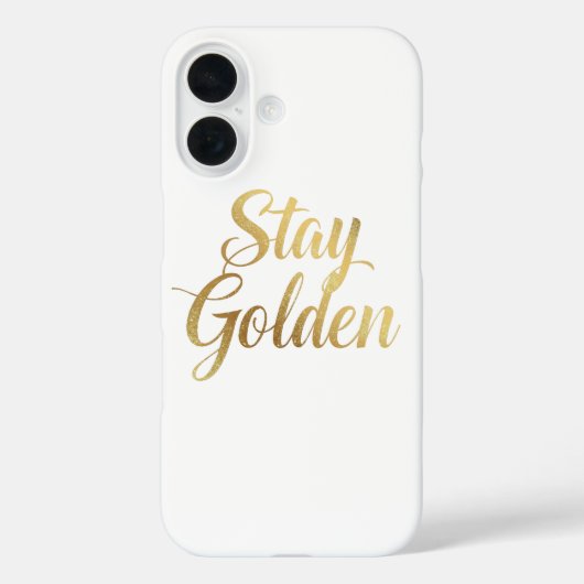 Chic Gold Script Motivational Message Case-Mate iPhone Case (Achterkant)