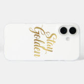 Chic Gold Script Motivational Message Case-Mate iPhone Case (Achterkant (horizontaal))