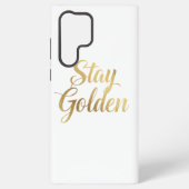 Chic Gold Script Motivational Message Samsung Galaxy Hoesje (Achterkant)
