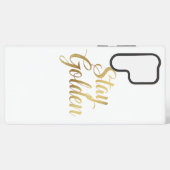 Chic Gold Script Motivational Message Samsung Galaxy Hoesje (Achterkant horizontaal)