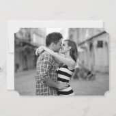 Chic Gold Script Sparen de Uitnodiging van de Datu (Achterkant)