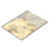 Chic Gold Silver Rhinestone druipt monogram Notitieboek (Linkerzijde)