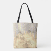 Chic Gold Silver Rhinestone druipt monogram Tote Bag (Achterkant)