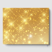 Chic Gold Sparkle 2022 Afstuderen Foto-Afstuderen Gastenboek (Achterkant)
