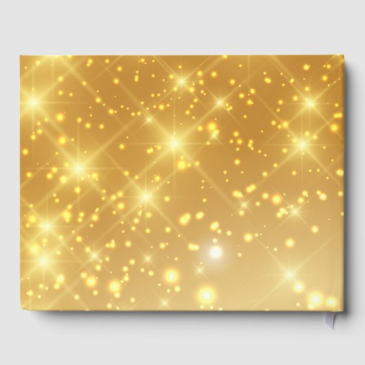 Chic Gold Sparkle 2022 Afstuderen Foto-Afstuderen Gastenboek (Achterkant)
