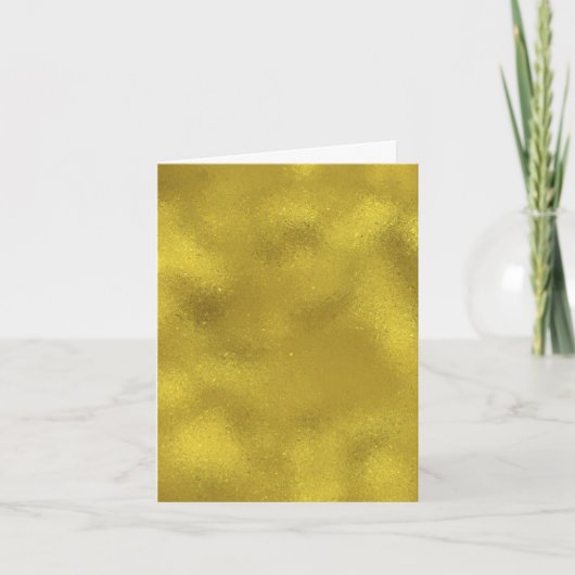 Chic Gold Sparkle Abstract Bedankt (Voorkant)