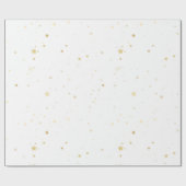 Chic Gold Sparkle Confetti Wrapping Paper Cadeaupapier (Vlak)