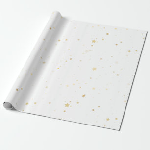 Chic Gold Sparkle Confetti Wrapping Paper Cadeaupapier