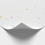 Chic Gold Sparkle Confetti Wrapping Paper Cadeaupapier (Hoek)
