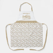 Chic Gold Stippen Kitchen Baking Apron Schort (Voorkant)