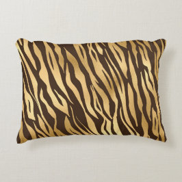 Chic Gold Tiger print elegant  stijlvol glam Accent Kussen