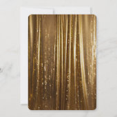 Chic Gold Tinsel Stripes 21e verjaardag Kaart (Achterkant)