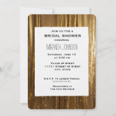 Chic Gold Tinsel Stripes Vrijgezellenfeest Kaart (Voorkant)