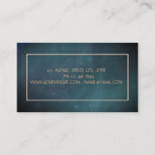 Chic Gold Tree Women Silhouette, Yoga Visitekaartje (Achterkant)