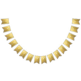 Chic Gold Trendy Afstuderen Class of 20XX Bunting Vlaggetjes