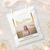 Chic Gold Trendy Graduation Party Class of 20XX Bedankzakje (Geknipt)