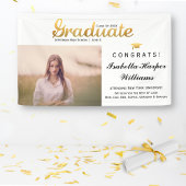Chic Gold Trendy Graduation Party Class of 20XX Spandoek