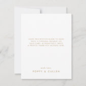 Chic Gold Typografie 3 Foto Collage Bedankkaart (Achterkant)