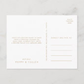 Chic Gold Typografie 4 Foto Template Dank u Briefkaart (Achterkant)
