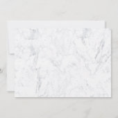 Chic Gold-typografie witte marmer 50e verjaardag Kaart (Achterkant)