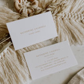 Chic Gold Typography Visitekaartje