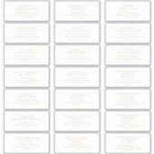 Chic Gold Typography Wedding Guest Adresetiketten Sticker (Voorkant)