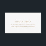 Chic Gold Typography Wedding Website RSVP Informatiekaartje<br><div class="desc">Deze goudwebsite voor een kerkbruinachtige bruiloft is perfect voor een moderne bruiloft. Het eenvoudige ontwerp is voorzien van klassiek minimalistisch goud en witte typografie met een roestachtig boho-gevoel. in elke kleur. Houd het ontwerp minimaal en elegant, zoals het is, of personaliseer het door uw eigen grafiek en kunstwerk toe te...</div>