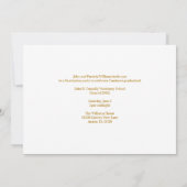 Chic Gold Veterinaire School Afstudeerfeest Kaart (Achterkant)