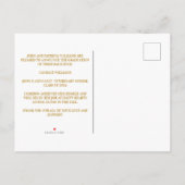 Chic Gold Veterinaire School Foto Afstuderen Aankondigingskaart (Achterkant)