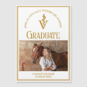 Chic Gold Veterinaire School Foto Afstuderen Magne (Voorkant)