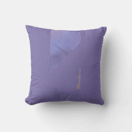 Chic Gold Violet Abstract Floral Pattern Kussen