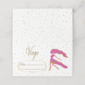 Chic Gold Virgo Zodiac Verjaardag Plaatskaartje (Buitenkant ongevouwen)