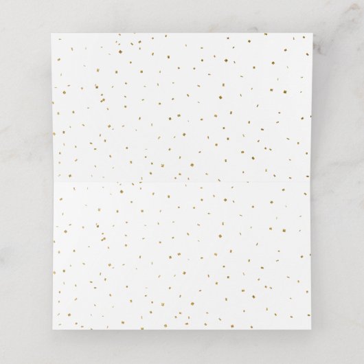 Chic Gold Virgo Zodiac Verjaardag Plaatskaartje (Binnenkant ongevouwen)