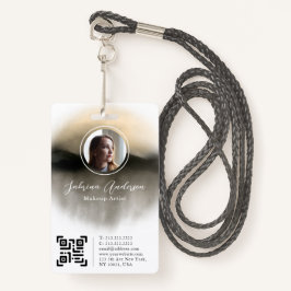 Chic Gold Waterverf Abstract script foto Logo Badge