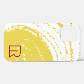 Chic Gold Waterverf Loopt rode tekst Case-Mate iPhone Case (Achterkant (horizontaal))