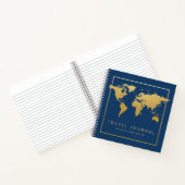 Chic Gold Wereldkaart Travel Journal-laptop Notitieboek (Binnen)