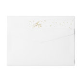 Chic Gold & White Joy kerstfeestdag (Achterkant)